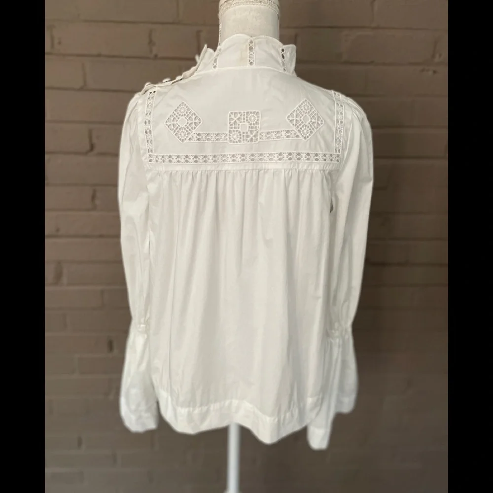 Free People White cotton blouse  S